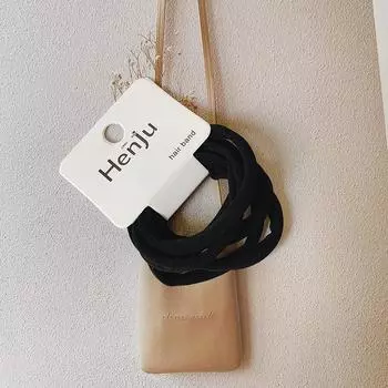 6 шт./лот Эластичная резинка для волос Женская Высокоэластичная резинка для волос Разноцветная Однотонная Резинки для волос Аксессуары для волос для девочек Новинка