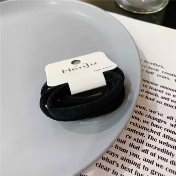 6 шт./лот Эластичные резинки для волос Женские резинки для волос Элегантные Высокоэластичные Однотонные Резинки для волос для девочек Аксессуары для волос