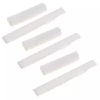 6 шт./лот комплект седла для акустической гитары Real Bone для 6-струнной гитары, мосты для народной гитары