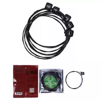 6 шт./лот нейлон + 3% полиэстер классические гитарные струны Nx35-C цветная покрытая проволока