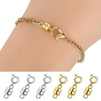 6 шт., магнитная застежка для ожерелья с застежкой-омаром, ювелирные изделия, соединительная пряжка, ожерелья, удлинитель, застежка для браслета, поделки своими руками C