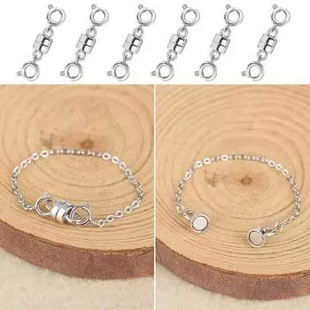 6 шт. Магнитная застежка для ожерелья с застежкой-карабином, ювелирная соединительная пряжка, ожерелье, удлинитель, браслет B