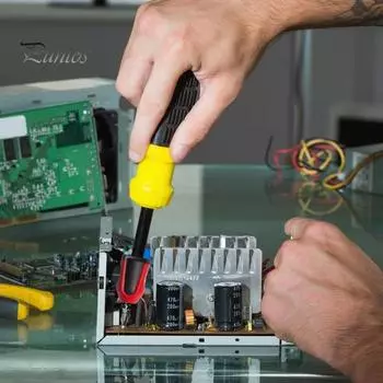 6 шт. магнитные держатели с кольцами-винтами, головка отвертки, магнитное кольцо-намагничиватель для шестигранной отвертки, бытовой инструмент 6pcs