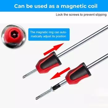 6 шт. магнитные держатели с кольцами-винтами, головка отвертки, магнитное кольцо-намагничиватель для шестигранной отвертки, бытовой инструмент