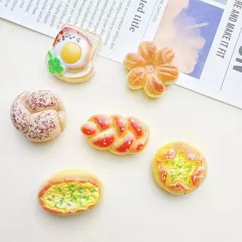 6 шт. Магнитные наклейки на холодильник «Сделай сам» креативный хлеб еда игра аксессуары для рукоделия украшения мультяшные