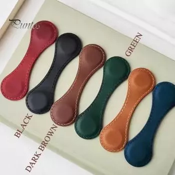 6 шт. Магнитные закладки из искусственной кожи, разноцветные магнитные закладки-клипсы, противоскользящие, сильные магнитные маркеры для книг, аксессуары для любителей книг 6pcs