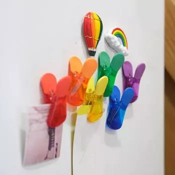 6 шт. магнитный зажим для хранения, широкое применение, пластиковый прочный, разнообразный органайзер, зажим для бытовых принадлежностей