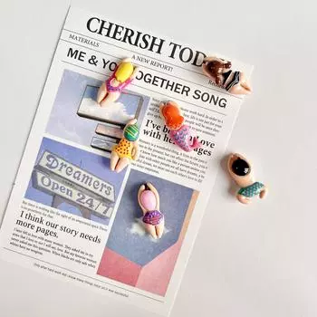 6 шт. Магниты на холодильник, милые пляжные декоративные магниты на холодильник, магниты на холодильник для кухни