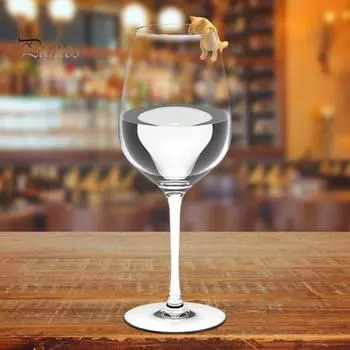 6 шт., маркер для бокала для вина, мультяшная форма кота, подвески для вина, силиконовые маркеры для напитков, маркеры для стаканов, банок, посуда