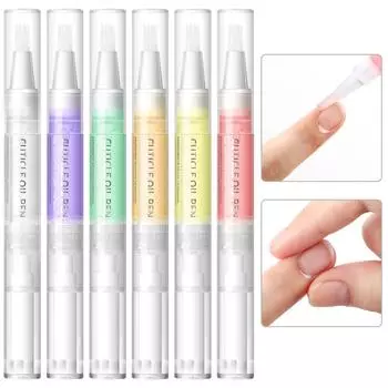 6 шт., масло для ухода за ногтями, пустая ручка для дизайна ногтей, восстанавливающее средство для кутикулы, питательное масло, гель-лак, смягчитель, инструменты для ухода за ногтями