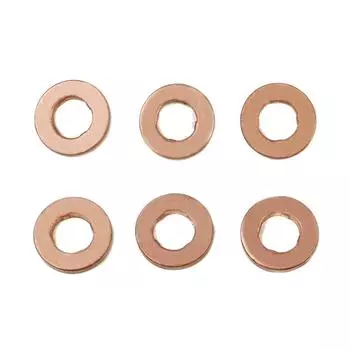 6 шт. Медная регулировочная шайба-клипса Шайба сопла Медная шайба Прокладка F00VC17503