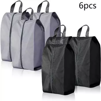 6 шт. мешков для обуви для путешествий, портативный нейлоновый мешок для обуви для ежедневного использования и путешествий