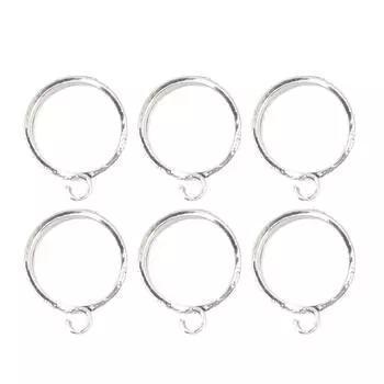 6 шт. Металлические кольца для вязания крючком, направляющие для нити, держатель для пальцев, регулируемое отверстие для вязания