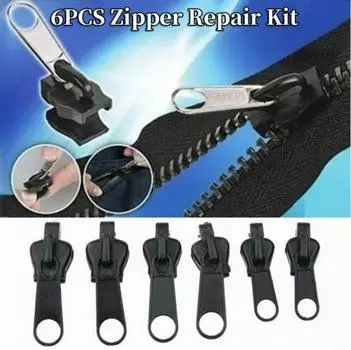 6 шт. Мгновенная молния Универсальный комплект для мгновенного ремонта сменная молния с зубцами Многофункциональная сменная молния для одежды