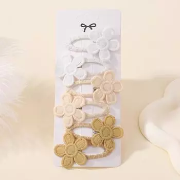 6 шт. Милые детские заколки для волос для девочки, ромашка, детские заколки-невидимки, принцесса, аксессуары для детских волос, весенние, корейский стиль, заколки для волос