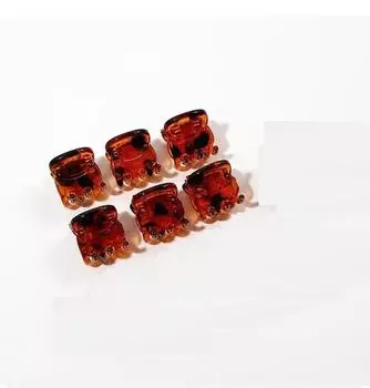 6 шт. Милые леопардовые мини маленькие заколки-крабики для волос для женщин, девочек, детей, шпильки для волос, аксессуары для волос для вечеринок, праздников, головные уборы