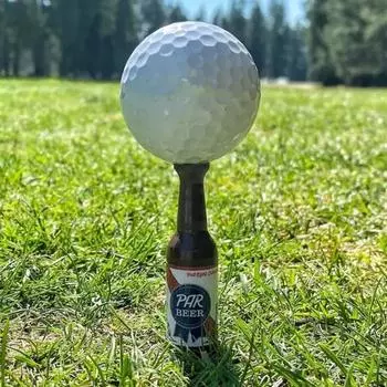 6 шт., мини-футболки для гольфа в форме пивной бутылки, уменьшающие трение и сопротивление, профессиональные футболки для водителей гольфа, небьющиеся изогнутые сервировочные штифты 7,6 см, тренировочные штифты 6pcs Random Style