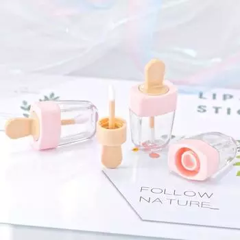 6 шт. мини-тюбик для блеска для губ в форме мороженого пустые контейнеры флакон для помады для губ