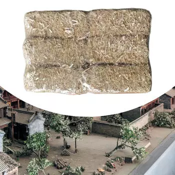 6 шт. Мини-тюков сена Миниатюрные жизненные сцены Декор Микропейзаж Имитация стога сена