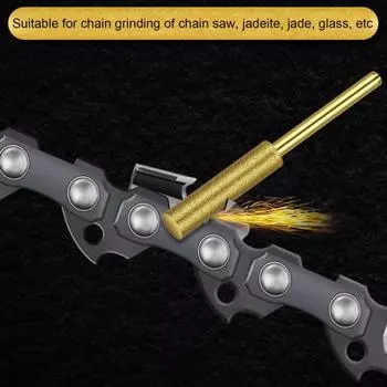 6 шт. многофункциональная точилка для бензопилы, супер шлифовальная производительность, тонко полированный, прочный, стабильный шлифовальный камень 2 серебряный