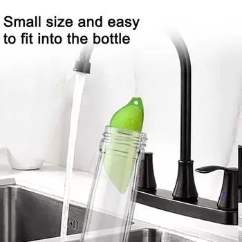 6 шт. многоразовая губка для мытья бутылок легкая мягкая алюминиевая керамическая шариковая форма в форме гороха кухонный инструмент зелёный