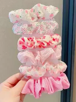 6 шт. Модные милые дофаминовые повязки на голову с цветами для женщин, девушек, для вечеринок, аксессуары для волос