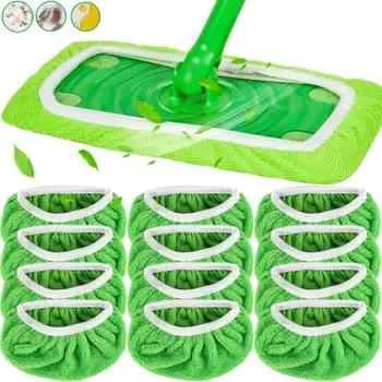6 шт. моющаяся сменная тряпка для швабры Swiffer, не проливающая сменная тряпка для ванной комнаты
