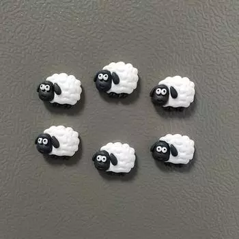 6 шт. мультяшные овцы магниты на холодильник домашний декор украшения украшение холодильника белая доска сообщение наклейка