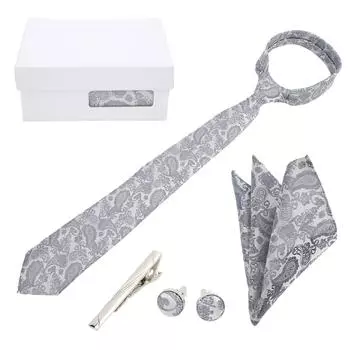 6 шт. мужской галстук комплект классический мужской галстук подарочный набор деловой формальный костюм рубашка свадебный галстук