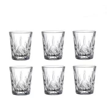 6 шт. Набор бокалов для красного вина, винтажная алмазная роспись, стекло, домашний креативный подарок для вечеринки, свадьбы, годовщины, прозрачных напитков 6pcs