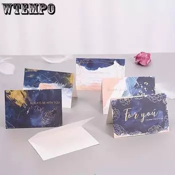 6 шт./набор из крафт-бумаги на годовщину, день рождения, свадьбу, любовь, сердце, украшение, день святого валентина, пригласительные открытки