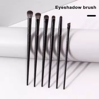 6 шт. набор кистей для макияжа глаз для начинающих с мягкой щетиной, универсальные кисти для теней, подводки для глаз, детализации