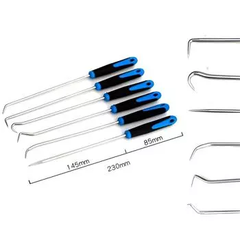 6 шт. Набор отверток для сальников автомобильных транспортных средств, съемник для прокладок, инструмент для снятия уплотнительных колец, крючки для ремонта