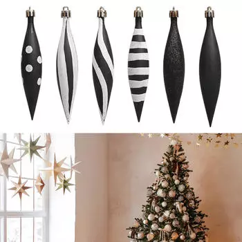 6 шт. Набор подвесных украшений для рождественской елки, рождественские украшения для дома Рождество