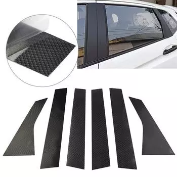 6 шт., накладка из углеродного волокна, накладка на дверь, окно для Honda Accord 2018 2019 2020 2021