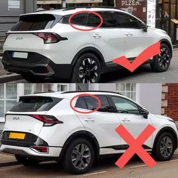 6 шт. Накладка на окно автомобиля для Kia Sportage 5 NQ5 Hybrid LWB 2025~2025 2024, наклейки на стойки колонн, дверные наклейки, черные аксессуары чёрный