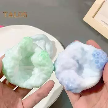 6 шт., наполненный бусинами мяч для снятия стресса, игрушка для снятия тревоги, сжимаемый мяч, сенсорная игрушка для детей, подростков и взрослых, портативный мягкий цветной мяч из термопластичной резины, игрушка для снятия стресса 1 Set