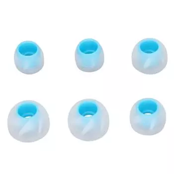 6 шт. Насадки для наушников Силиконовые Мягкие Шумоизоляционные 3 Размера Сменные Вкладыши для 4,5-6,5 мм