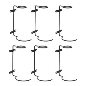 6 шт. настенная стойка подвесная держатель для бутылок красная стойка стойка маленькая ячейка металлический утюг дисплей автомобиль ребенок чёрный