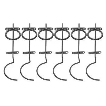 6 шт. настенный держатель для бутылок красный дисплей подвесные полки железный органайзер детский автомобиль хранение чёрный