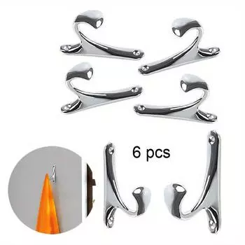6 шт. Настенный крючок из цинкового сплава в деревенском стиле для ключей, пальто, сумки, вешалки для шляп, крючки для халатов, подвесные крючки для кухни, ванной комнаты, вешалки для одежды