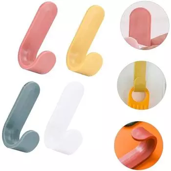 6 шт. настенный крючок, компактные крючки для вешалок для сумок, самоклеящиеся настенные держатели, вешалки для ванной комнаты, кухонные гаджеты