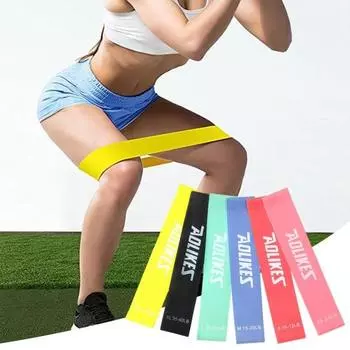 6 шт., натяжные ремни для йоги, эластичные пояса для фитнеса, износостойкие, корректирующие фигуру, тренировочные ремни, цветные тренировочные ленты для ног для женщин и мужчин 6pcs