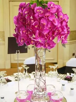 6 шт. нетканого материала искусственный цветок фаленопсис 26.7 дюймов длинный стебель европейский реквизит для фотографий обеденный стол свадьба украшение для дома на открытом воздухе белый