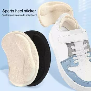 6 шт. невидимые подушечки для пяток, облегчение боли в пятках, мягкие вставки для пятки, Нескользящие женские каблуки, защита для пятки 6pcs чёрный