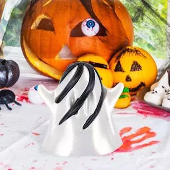 6 шт. Невозможный конус с призраком на Хэллоуин, 3D-печатный спиральный конус, игрушка-фиджет, мини-конусы, проходящие через скульптуру призрака для снятия стресса 6pcs