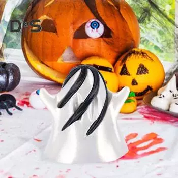 6 шт. Невозможный конус с призраком на Хэллоуин, 3D-печатный спиральный конус, игрушка-фиджет, мини-конусы, проходящие через скульптуру призрака для снятия стресса 6pcs