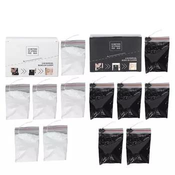 6 шт., нить для нанесения макияжа на брови, нить для микроблейдинга с предварительно нанесенными чернилами, измерительная нить для бровей White