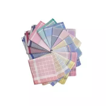 6 шт. носовых платков для чистки повседневных костюмов, удобный хлопковый мягкий платок, карманный платок 6pcs