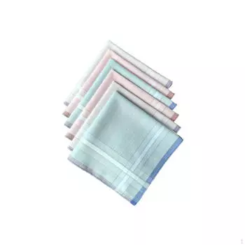 6 шт. носовых платков для мужчин, полотенца для вытирания пота 11,4 x11,4 классические носовые платки